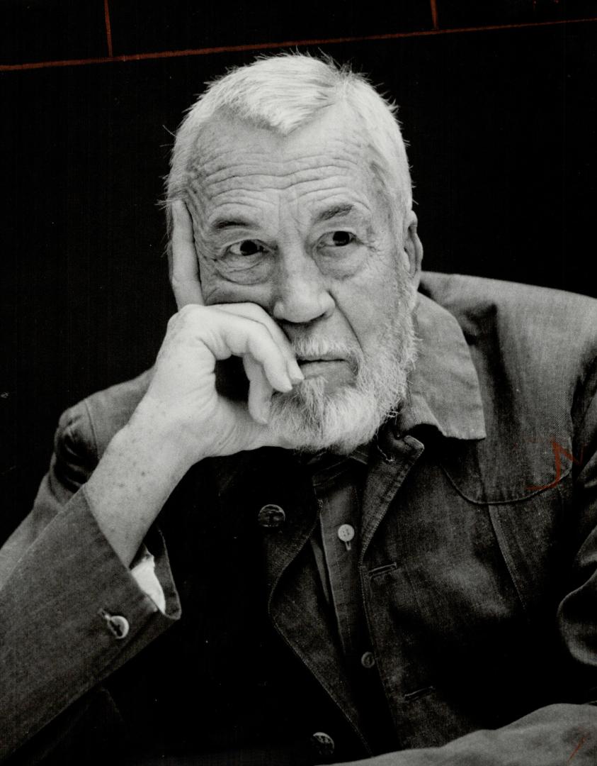 Some of the many faces of John Huston - pensive: animated and relaxed