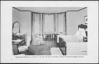 Typical bed room, Chateau Laurier, Ottawa, Canada : Grand Trunk Railway system