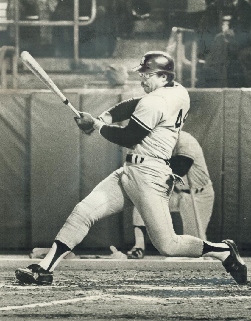 Yankees' outfielder Reggie Jackson shows the form that gave him three home  runs to clinch the sixth game of the 1977 World Series. Only Babe Ruth beat  his record – All Items –