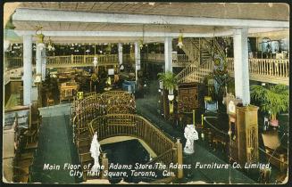 Main Floor of the Adams Store. The Adams Furniture Co. Limited, City Hall Square, Toronto, Can