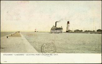 Steamer ''Lakeside'' Leaving Port Dalhousie, Ontario