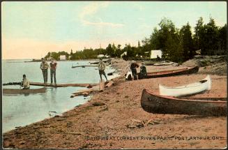 Camping at Current River Park, Port Arthur, Ontario