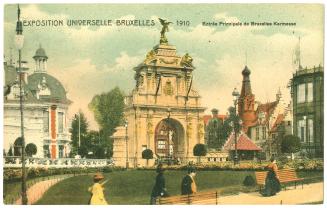 Entree Principale de Bruxelles Kermesse, Exposition Universelle Bruxelles 1910