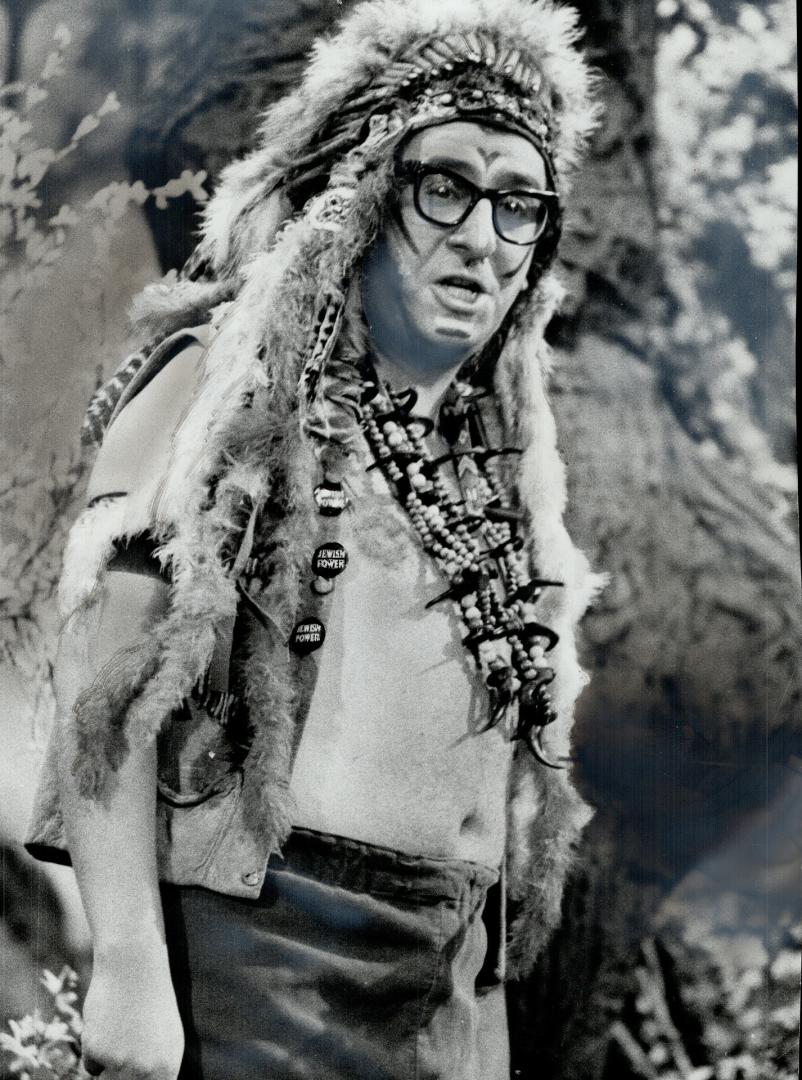 Larry Zolf as a Canadian Indian chief on 'Sunday', Co-star Vanda King drew the line at rubbing noses