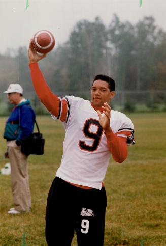 Pass performance. The strong arm of quarterback Damon Allen is just one of many additions to the Ottawa Rough Riders as they try to turn things around