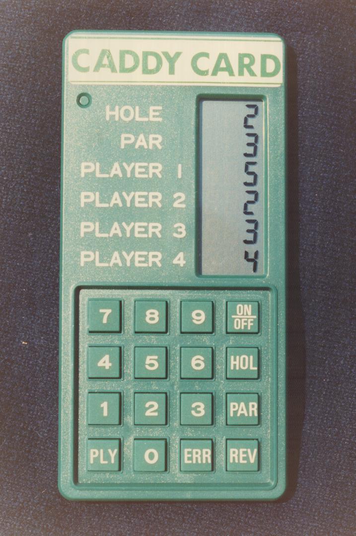 Electronic caddy card