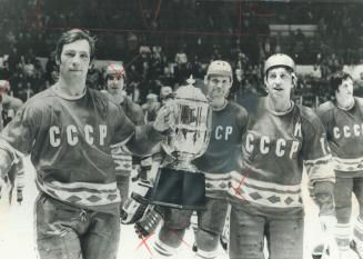 Vasilyev (left), Petrov with Challenge Cup