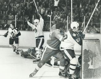 How did it go in? Despite valiant efforts by goaltender Jari Kaarela and  winger Lanny McDonald, Colorado Rockies failed to stop shot by Wilf  Paiement () – All Items – Digital Archive Ontario