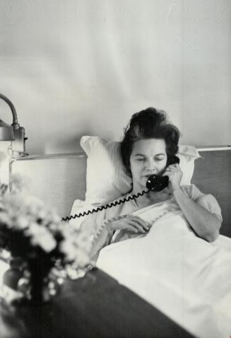 I'm exhausted, says Controller June Marks from her bed at Toronto General Hospital