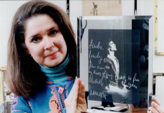 Lasting Memory: Linda Maybarduk, a former National Ballet soloist and friend of Rudolf Nureyev since the '70s, with an autographed photo of the late dancer