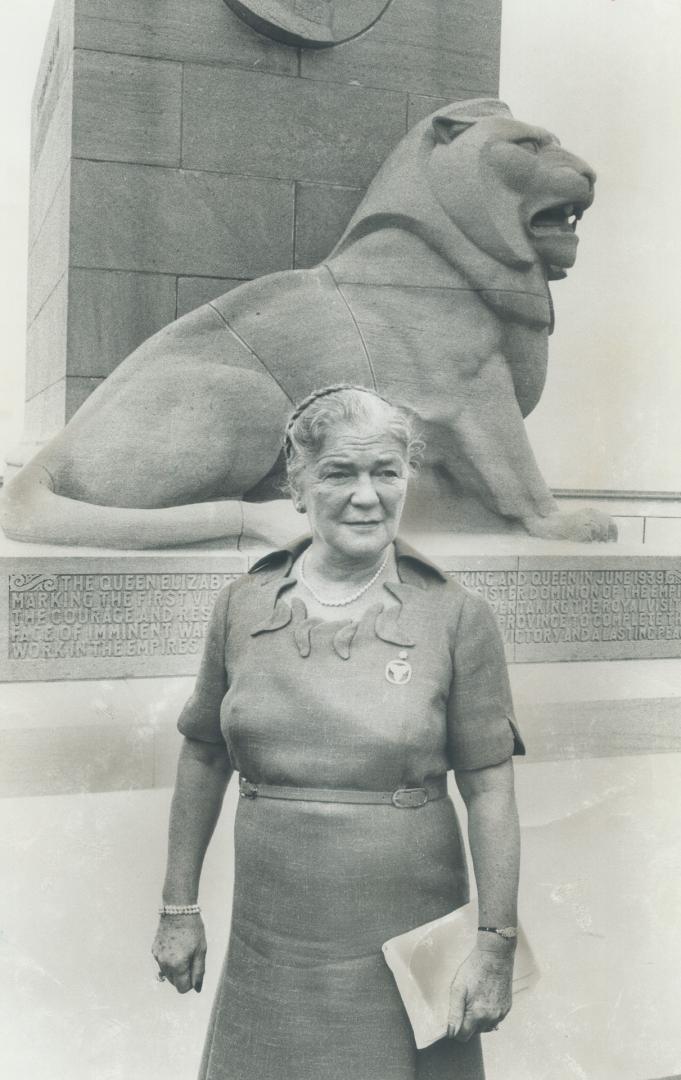 Pauline McGibbon stands on guard for us