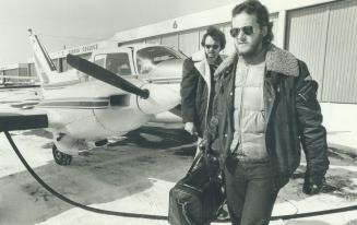 High flier By land, by sea, by air, travellin' man Murray McLaughlan is at home in all three elements