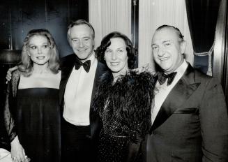 Felicia Farr and hubby, Jack Lemmon, with Anne and Ed Mirvish