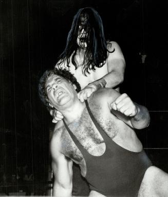 Death grip: The Great Kabuki hits a nerve as he subdues Angelo Mosca Sr
