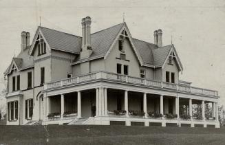 His summer home at Mulock's Corners near Newmarket, is seen in (7)