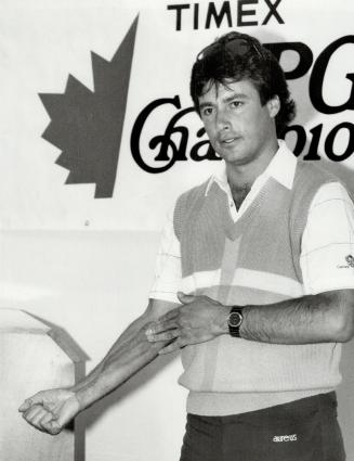 Armed for action, It's been a year since he hit a golf ball in anger, but Canadian pro Jim Nelford feels his injured right arm has healed sufficiently for him to enter a 72-hole tournament