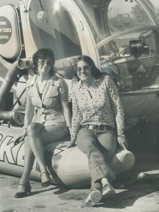 Traffic whirleygirls Dina Petty (left) and Annabel Hoyt