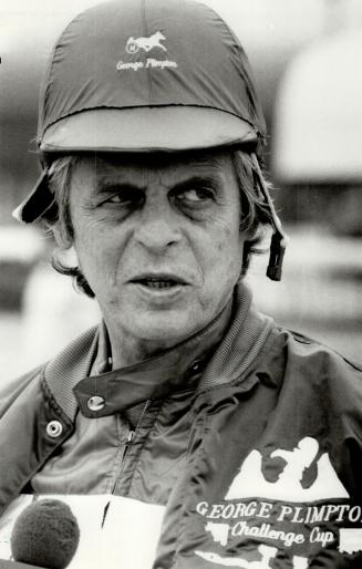 George Plimpton, Journalist says he gets exhilarating sensation from each race