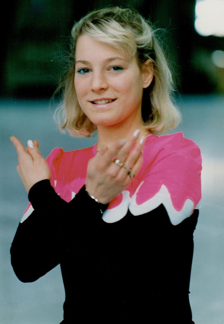 Karen Preston, Mississauga student is the 1989 Canadian women's figure skating champion