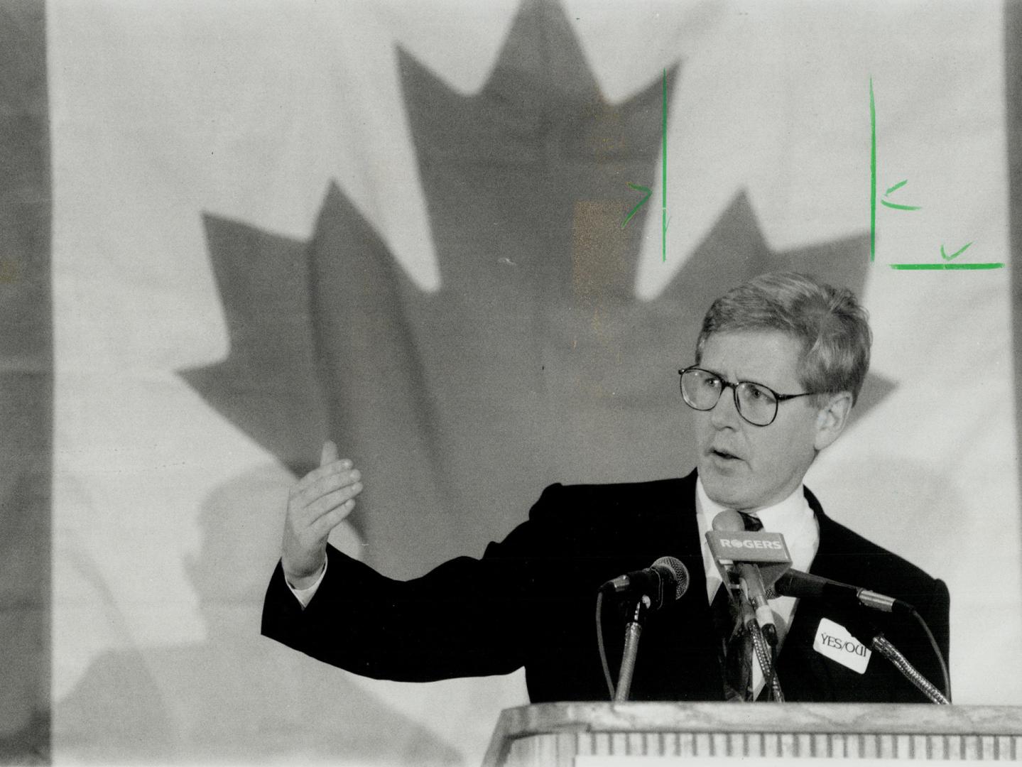 Bob Rae, Premier's speech was his toughest attack yet on No side