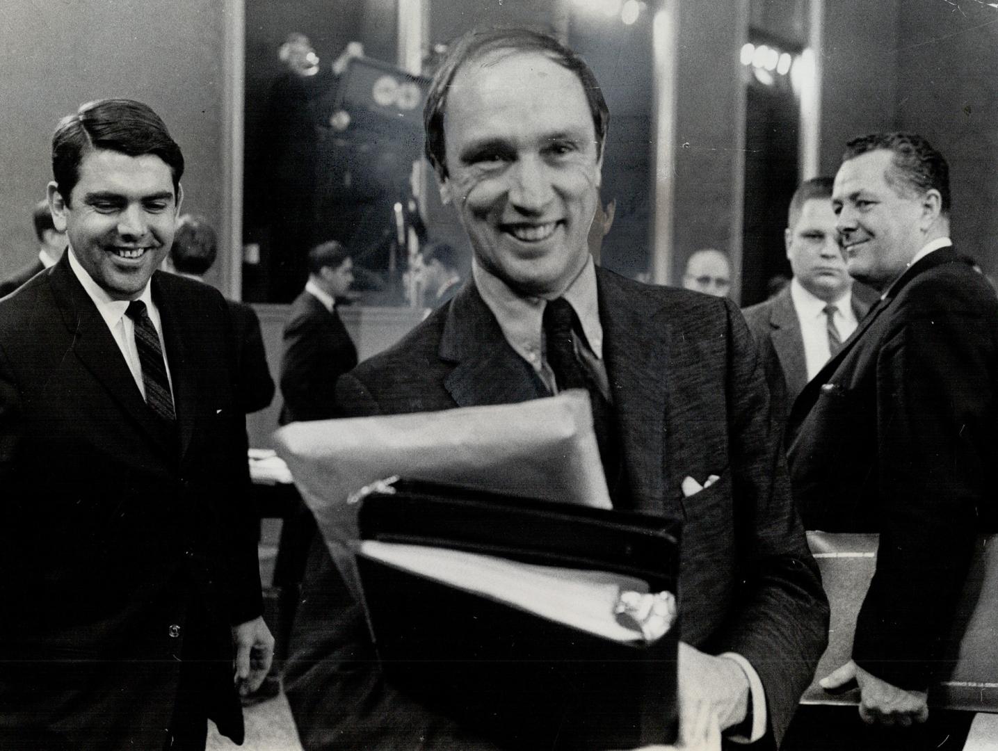 Justice minister Pierre Trudeau