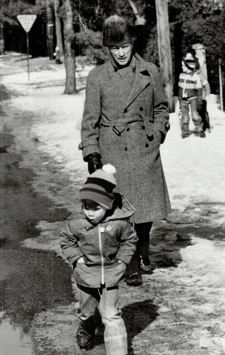 Pierre Trudeau with his sons