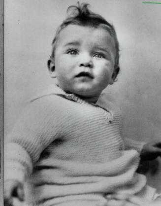 Eyeing the future? John Napier Turner, at 8 months, in 1930, looked out on the world with wide-eyed amazement
