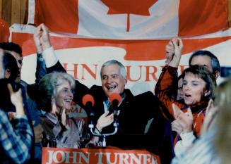Geills and John: The Turners show high spirits at a recent rally