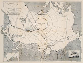 Rugg's new chart of the Arctic Regions illustrating Dr. Nansen's voyage in the ''Fram''