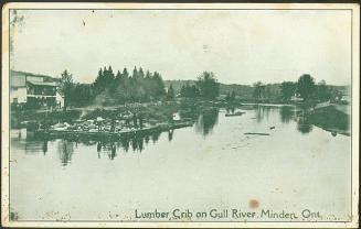 Lumber Crib on Gull River Minden, Ontario