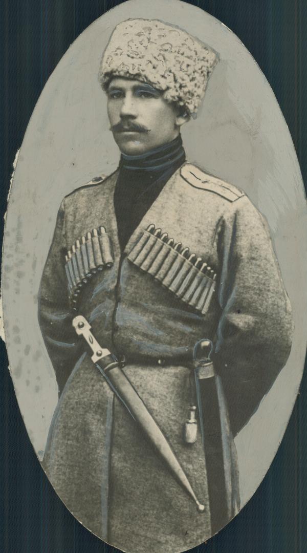 Michael Romanoff, an officer of the 4th Stavropol Kuban Cossacks, who was associated with Col