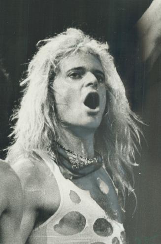 David Lee Roth: Blond-maned lead singer with Van Halen rock group was a sex symbol at the Gardens last night