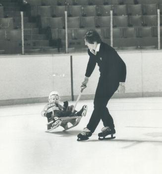 Leafs Borje Salming Family and son