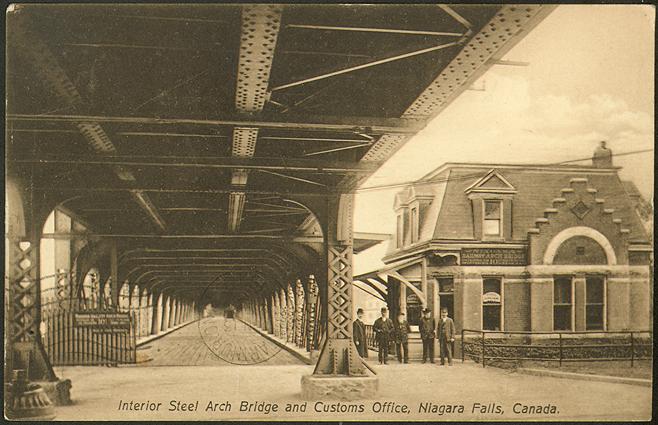 Interior Steel Arch Bridge and Customs Office, Niagara Falls, Canada