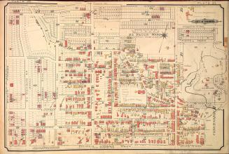 Atlas of the city of Toronto and vicinity from special survey founded on registered plans and showing all building and lot numbers.