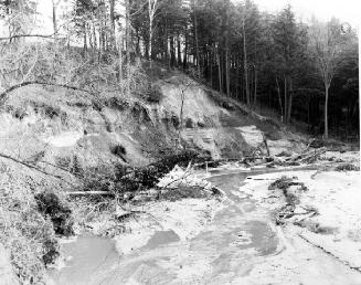 Black Creek and Highland Creek, debris clearance, Hurricane Hazel