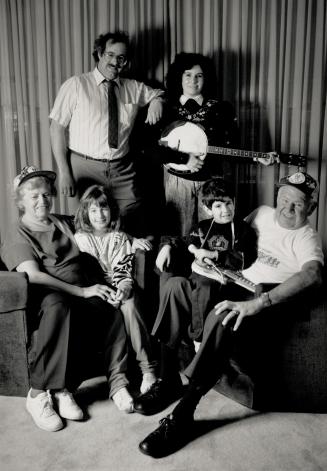 The Dworkin family: Grandparents Bernice and Len, parents Martin and Fern, and children Lindsay and Bradley.