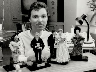 Fistful of dollies: Even though David Field is confined to a wheel chair, he is an accomplished dollmaker, creating reproduction Canadian dolls ranging from early explorers Etienne Brule and John Cabot to modern day politicians like Pierre Trudeau and Bri