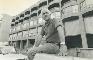 Irving Grossman outside St. Lawrence Neighbourhood