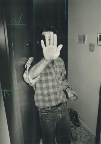 Camera shy: Hackner was reluctant subject for The Star's photographer.