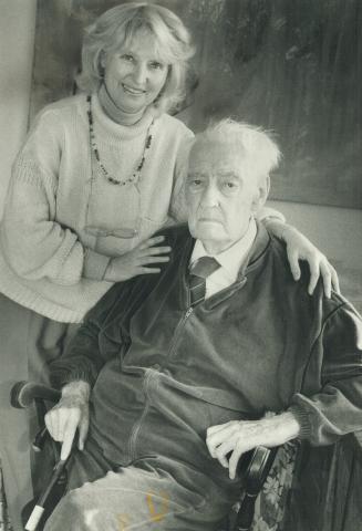 Interned MD: Dr. Howard Lowrie, 99, with his daughter Audrey Ann in their East York apartment. Lowrie was interned for 10 months during World War II under Defence of Canada Regulations.
