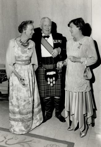 From left, Dame Florence McEachren and her husband, Col