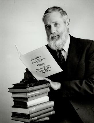 Religious celebration: Hugh McKellar has prepared booklets of hymns for Toronto's 150th Anniversary and for Ontario's 200th anniversary