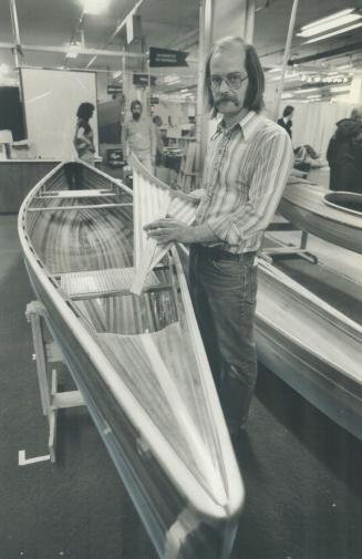 Labor of love: Ted Moores puts more than 100 hours of his time into the construction of each Bear Mountain canoe