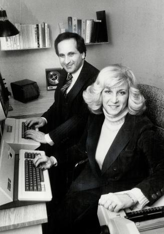 His and Hers: Lawyer Lou Milrad and his wife Elaine at the keyboards of their home computers