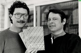 Success story: Saul Podemski, left, and high school friend Michael Rose launched their 104-page directory of alternative medicine in 1984