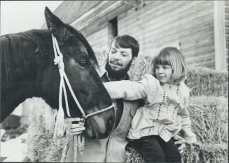 Don and Lorie with his thoughbred horse Monty