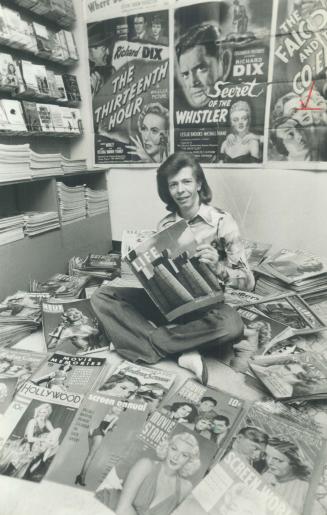 Nostalgia for sale: Joe Sandner sits amid the memorabilia at Bookland.
