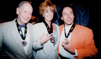 Howard Ni (left), Christina Holder, Toller Cranston Olympic Order [Incomplete]