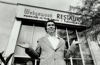 In a dilemma: Peter Smardenka is a part-owner of the Wedgewood Restaurant at Bloor and Hane, straddling the wet-dry boundary